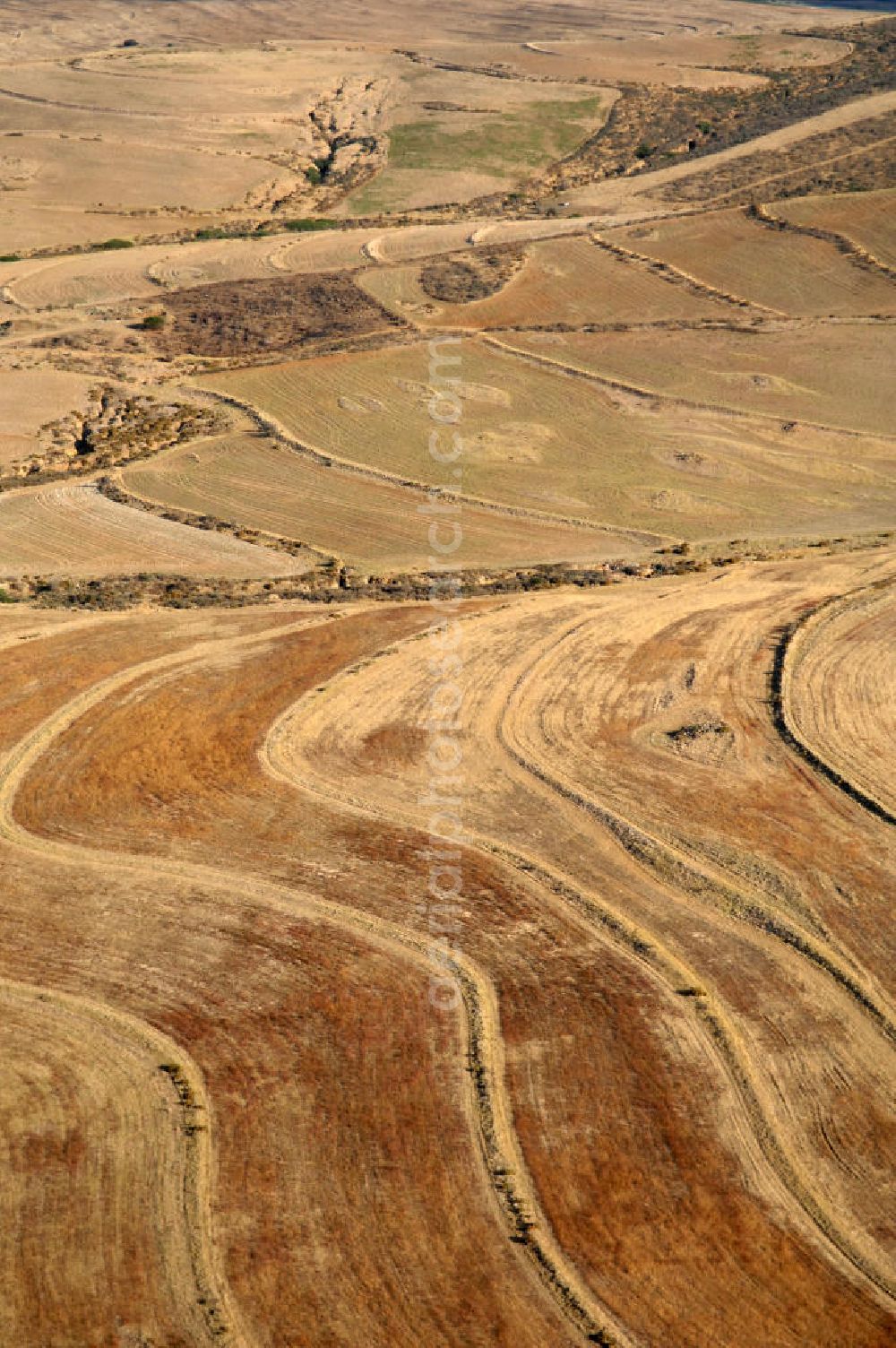 Aerial image Durbanville - Blick auf Landschaften / Steppe, nordwestlich von Durbanville / Südafrika. View of steppes in the northwest of Durbanville / South Africa.