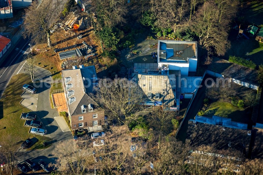 Aerial image Bottrop - Euthanasia-furnishing of hospice Osterfelder Strasse in the district Stadtmitte in Bottrop in the state North Rhine-Westphalia