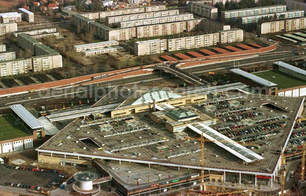 Potsdam - Drewitz from above - Stern-Center in Potsdam-Drewitz