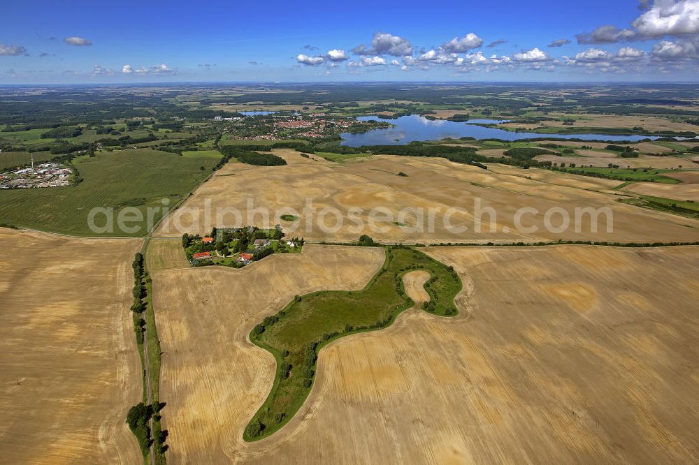 Aerial image Sternberg - Blick auf die Stadt Sternberg in Mecklenburg-Vorpommern. Die Stadt liegt im Naturpark Sternberger Seenland. View of the city of Sternberg in Mecklenburg-Western Pomerania. The town lies in the Nature Reserve Sternberger Seenland.