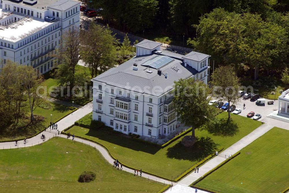 Aerial photograph Heiligendamm - Blick auf das Areal des Sperrgürtels Heiligendamm zum G8 Gipfeltreffen aus 2500 Meter Höhe