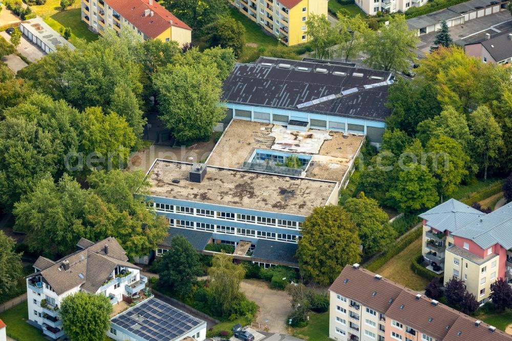 Aerial image Schwelm - Closure site of the former school building Westenschulweg - Holthausstrasse - Pastor-Nonne-Strasse in Schwelm in the state North Rhine-Westphalia, Germany