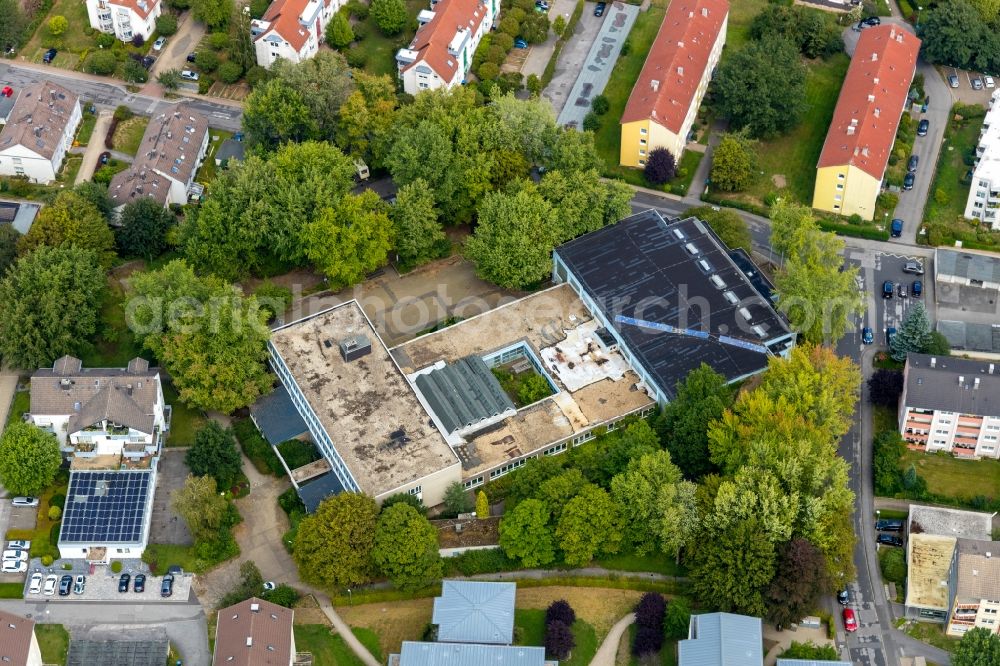 Aerial photograph Schwelm - Closure site of the former school building Westenschulweg - Holthausstrasse - Pastor-Nonne-Strasse in Schwelm in the state North Rhine-Westphalia, Germany