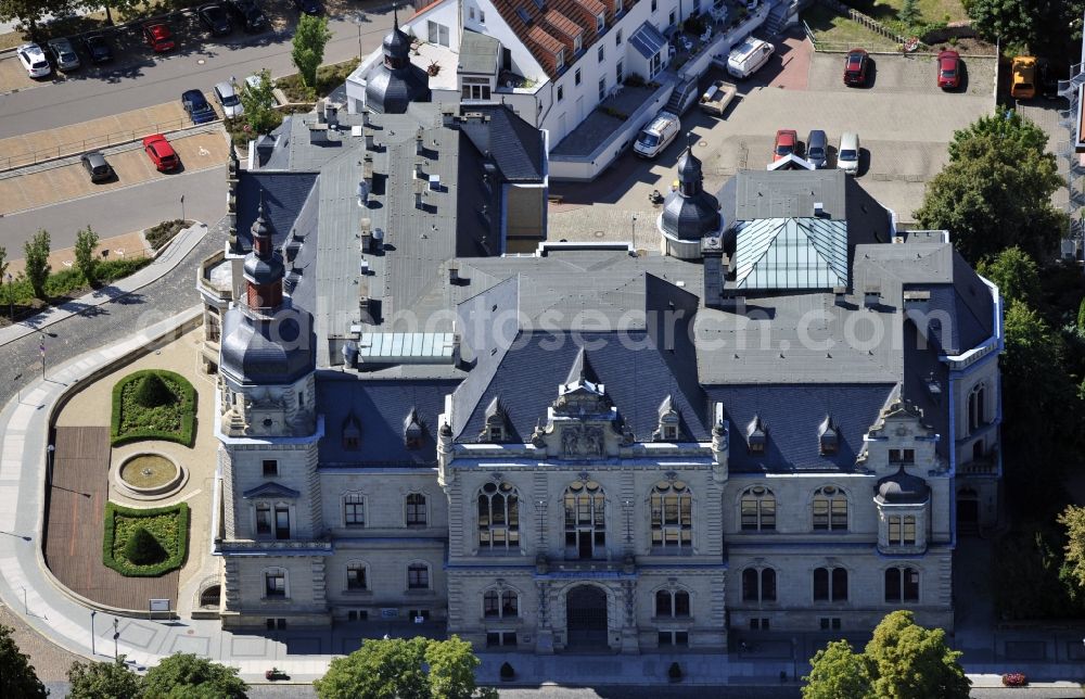 Aerial image Merseburg - View of the Meeting place of the Estates von Merseburg im Bundesland Sachsen-Anhalt