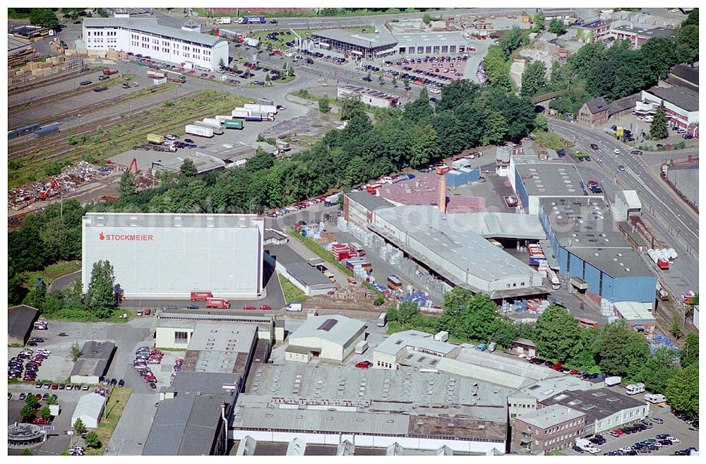 Bielefeld from the bird's eye view: 4 Stockmeier Chemie GmbH & Co. KG Eckendorfer Str. 10 33609 Bielefeld,