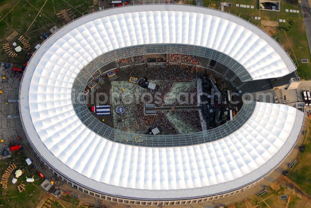 Berlin - Charlottenburg from above - 20:15 MEZ Rolling Stones Konzert im Berliner Olympiastadion