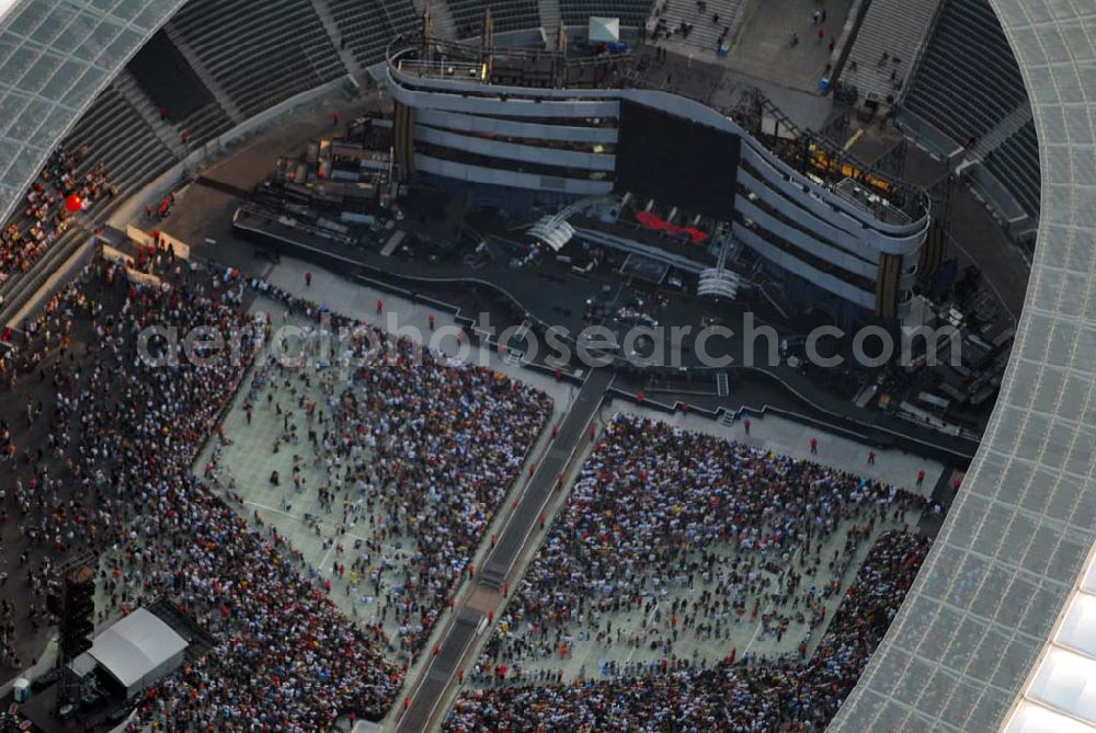 Berlin - Charlottenburg from above - 20:15 MEZ Rolling Stones Konzert im Berliner Olympiastadion