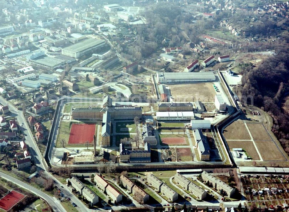 Bautzen from the bird's eye view: Strafvollzugsanstalt Bautzen.