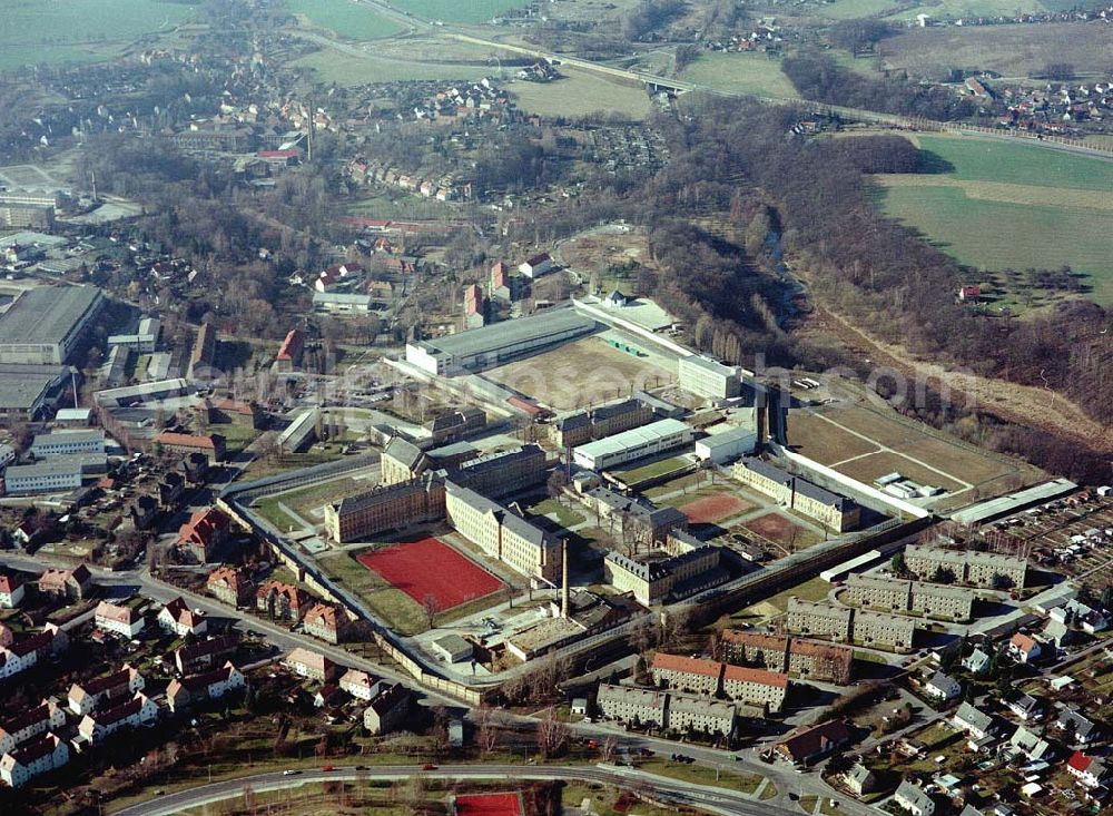 Aerial image Bautzen - Strafvollzugsanstalt Bautzen.