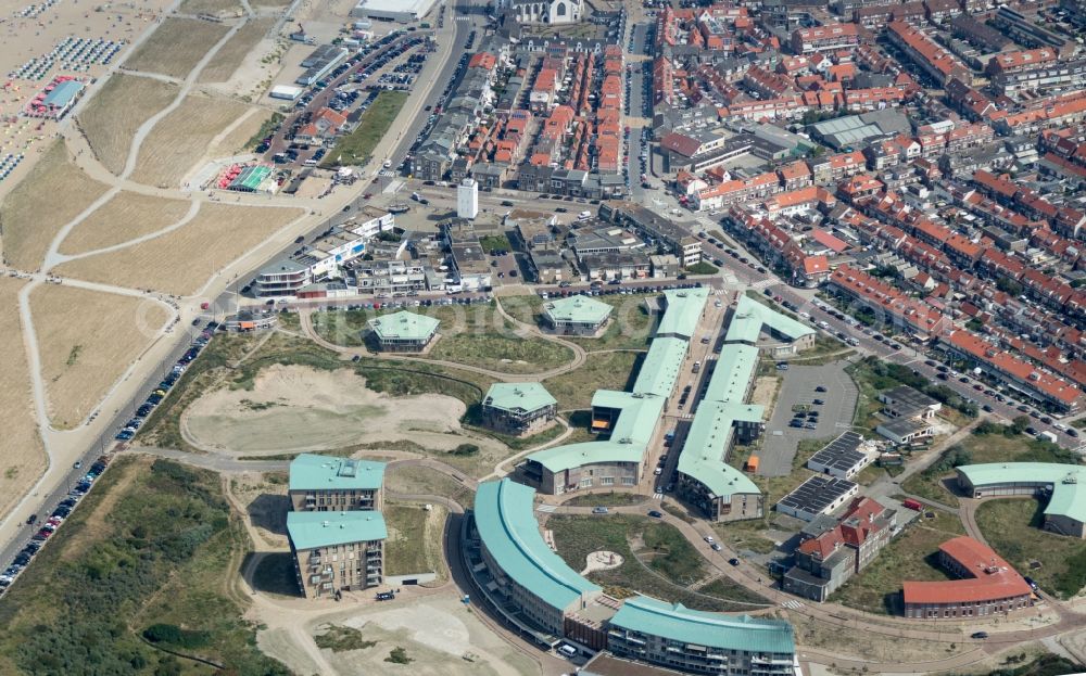 Aerial image Katwijk - Beach of the seaside resort of Katwijk in the Netherlands