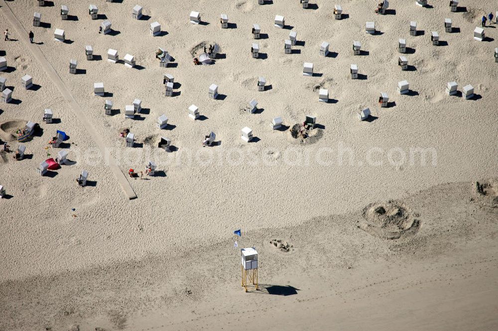 Aerial image Wangerooge - Wangerooge is one of the East Frisian Islands. It is also a municipality in the district of Friesland in Lower Saxony in Germany