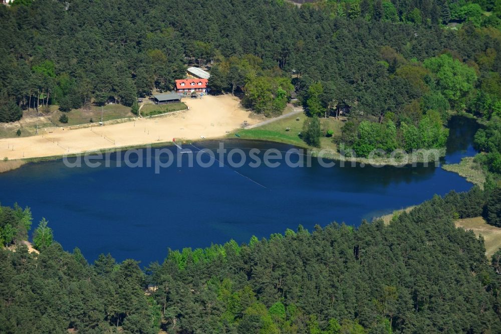 Wittenberge from the bird's eye view: Lake in Wittenberg in Brandenburg