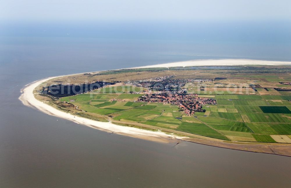 Aerial image Ameland - Beach area of the West Frisian Island of Ameland in the Netherlands