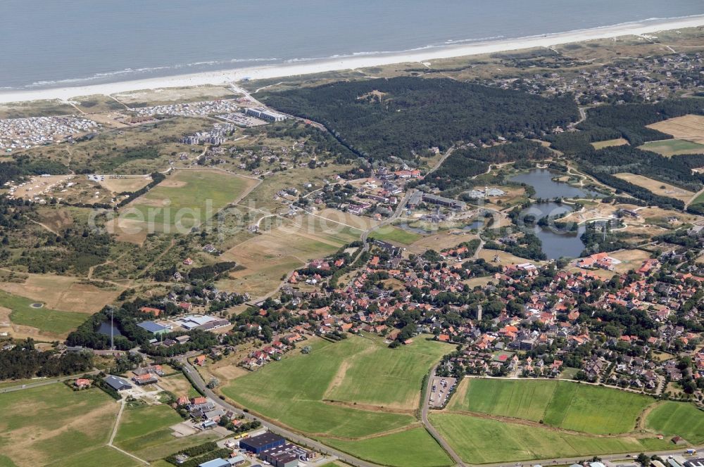 Aerial photograph Ameland - Beach area of the West Frisian Island of Ameland in the Netherlands