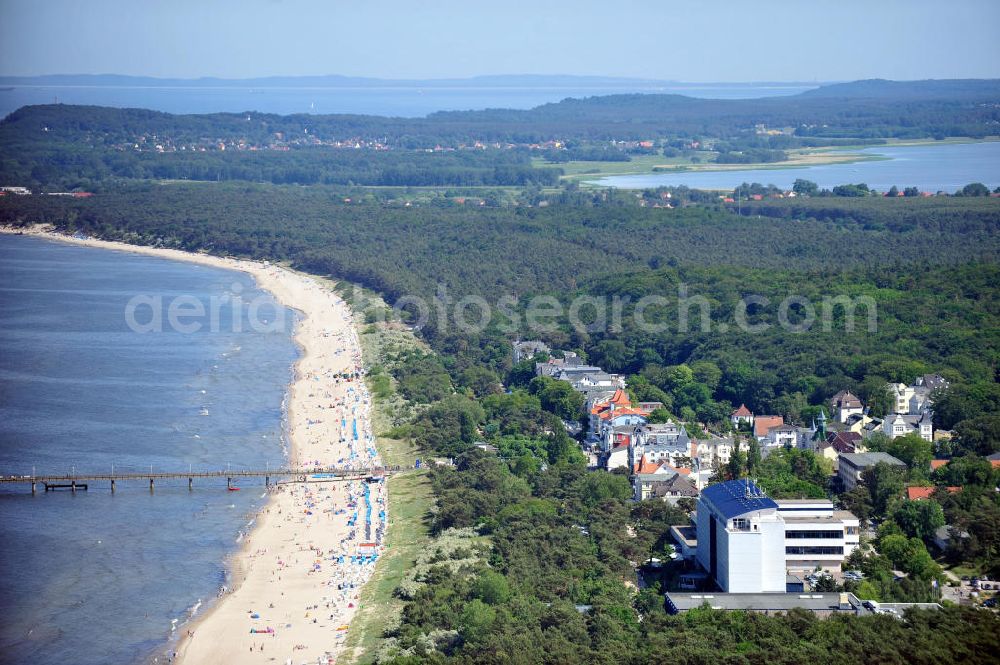 Zinnowitz from the bird's eye view: Strandhotel Baltic Hotel in Zinnowitz auf der Insel Usedom in Mecklenburg-Vorpommern. Beachhotel Baltic Hotel in Zinnowitz at the island Usedom in Mecklenburg-Western Pomerania.