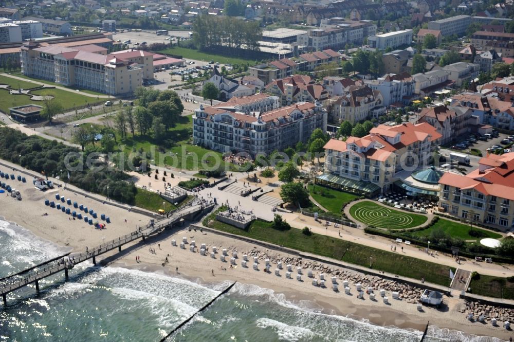 Kühlungsborn from the bird's eye view: View of the beach promenade of Kühlungsborn in Mecklenburg Western Pomerania