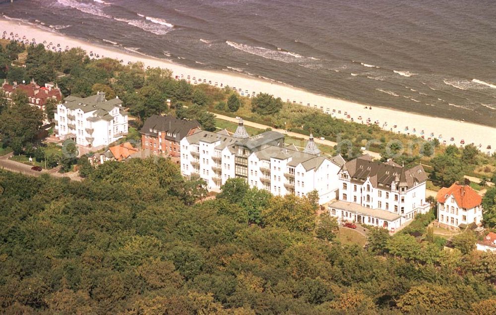 Aerial photograph Zinnowitz / Usedom - Strandpromenade von Zinnowitz.