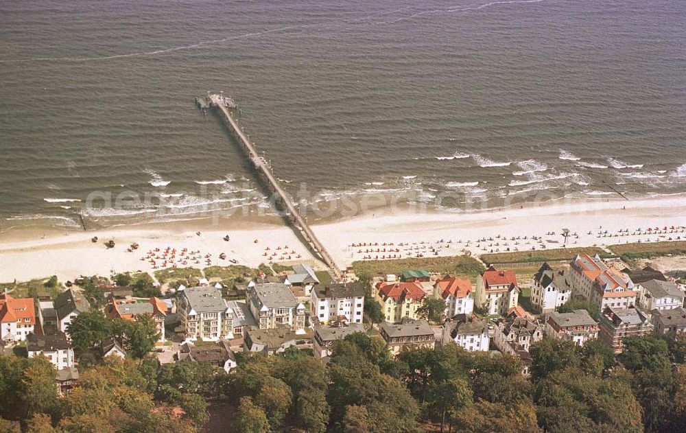 Aerial image Zinnowitz / Usedom - Strandpromenade Zinnowitz