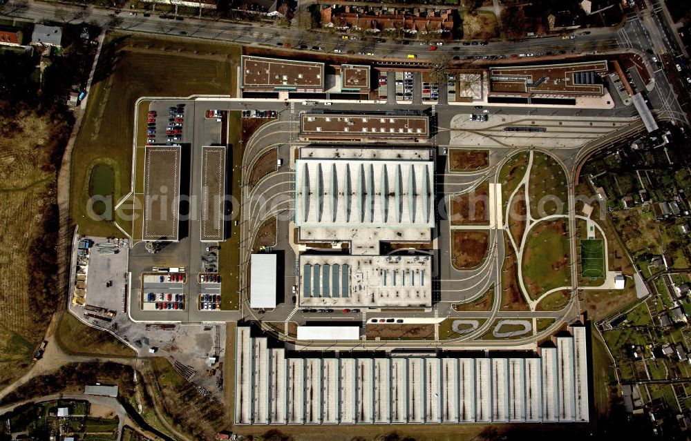 Aerial photograph Bochum - Blick auf das Strassenbahndepot Engelsburg der BOGESTRA. Bochum Engelsburg, depot for trams of the BOGESTRA.