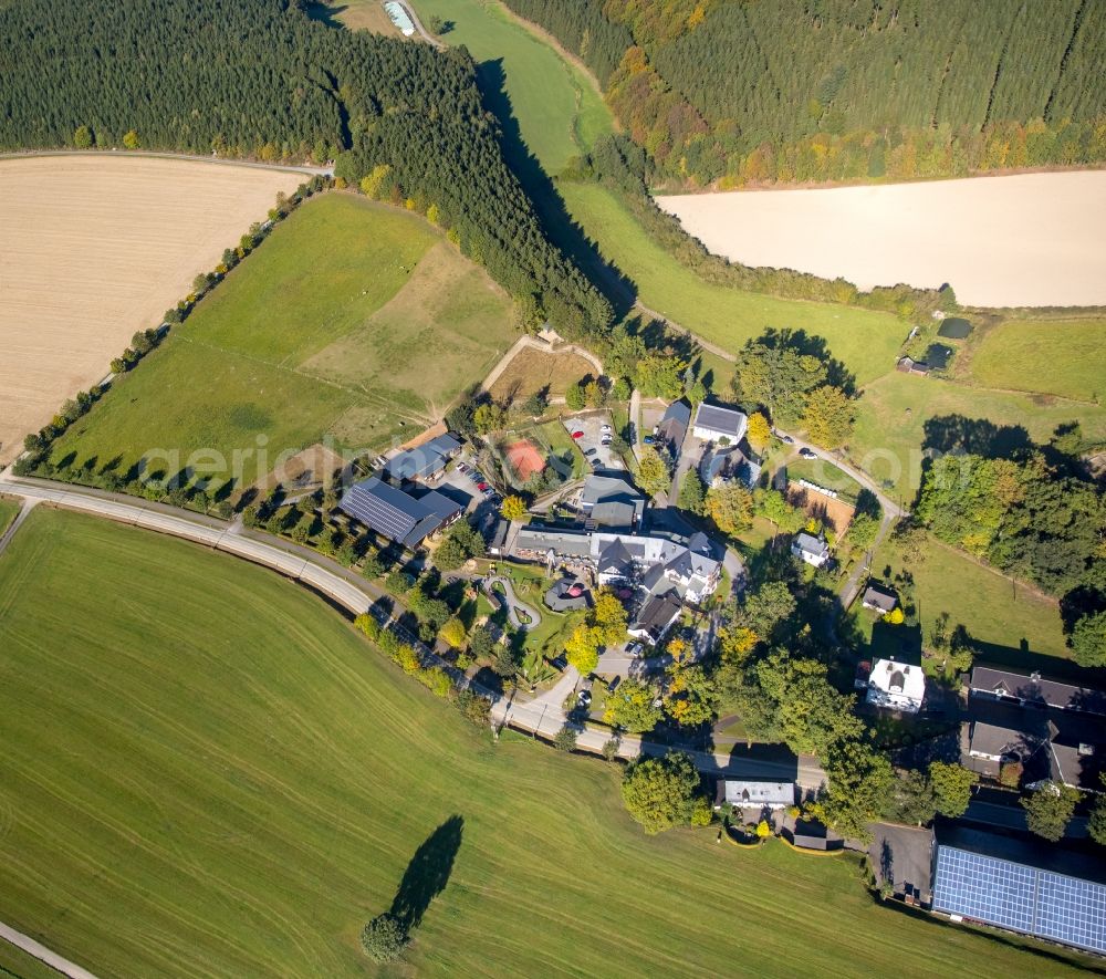 Aerial image Ebbinghof - Range of Go Cart- racetrack in the Familotel Ebbinghof in Schmallenberg in the state North Rhine-Westphalia