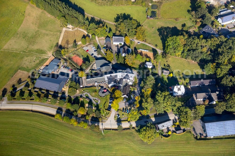 Aerial photograph Ebbinghof - Range of Go Cart- racetrack in the Familotel Ebbinghof in Schmallenberg in the state North Rhine-Westphalia