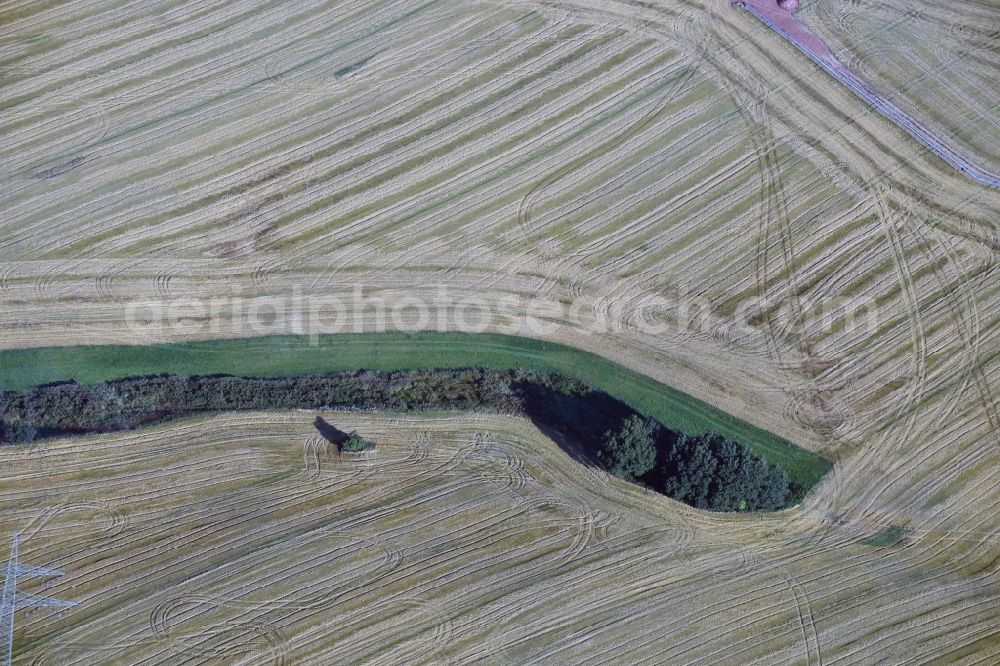 Aerial image Neukirchen/Erzgebirge - Structures on agricultural fields in Neukirchen/Erzgebirge in the state Saxony