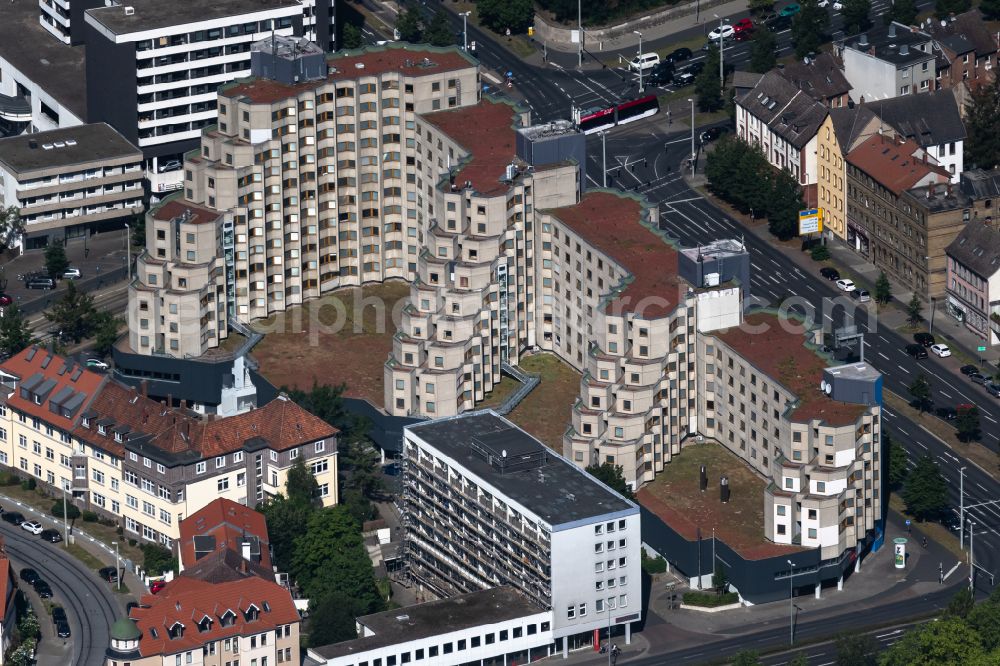 Braunschweig from the bird's eye view: Student Residence - Building Affenfelsen on Rebenring in the district Nordstadt in Brunswick in the state Lower Saxony, Germany