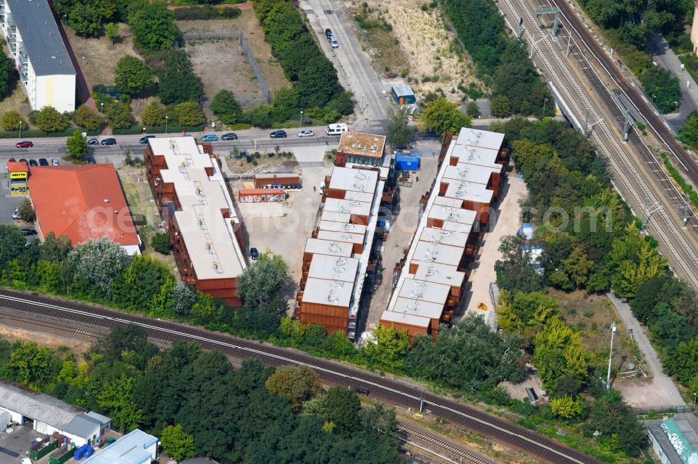 Berlin from above - Student Residence - Building on Eichbuschallee in the district Treptow in Berlin, Germany