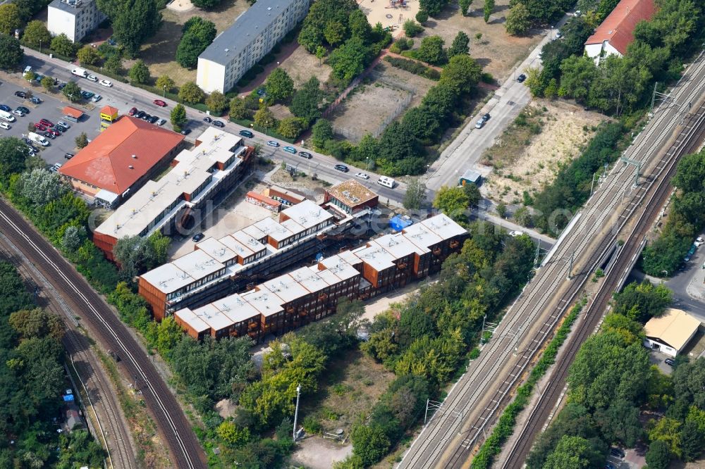 Aerial photograph Berlin - Student Residence - Building on Eichbuschallee in the district Treptow in Berlin, Germany