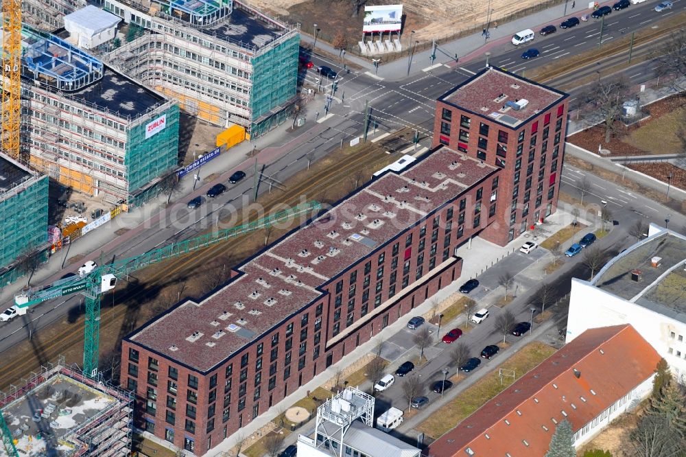 Aerial photograph Berlin - Student Residence - Building on Rudower Chaussee in the district Adlershof in Berlin, Germany