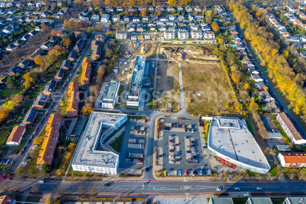 Aerial image Hamm - Student Residence - Building SCI:Q CampusLiving on street Paracelsuspark in Hamm at Ruhrgebiet in the state North Rhine-Westphalia, Germany