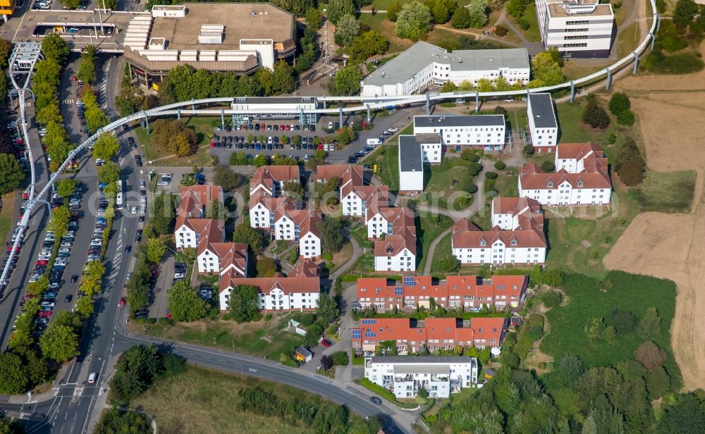 Dortmund from above - Students hostel - settlement in the Vogelpothsweg in Dortmund in the federal state North Rhine-Westphalia