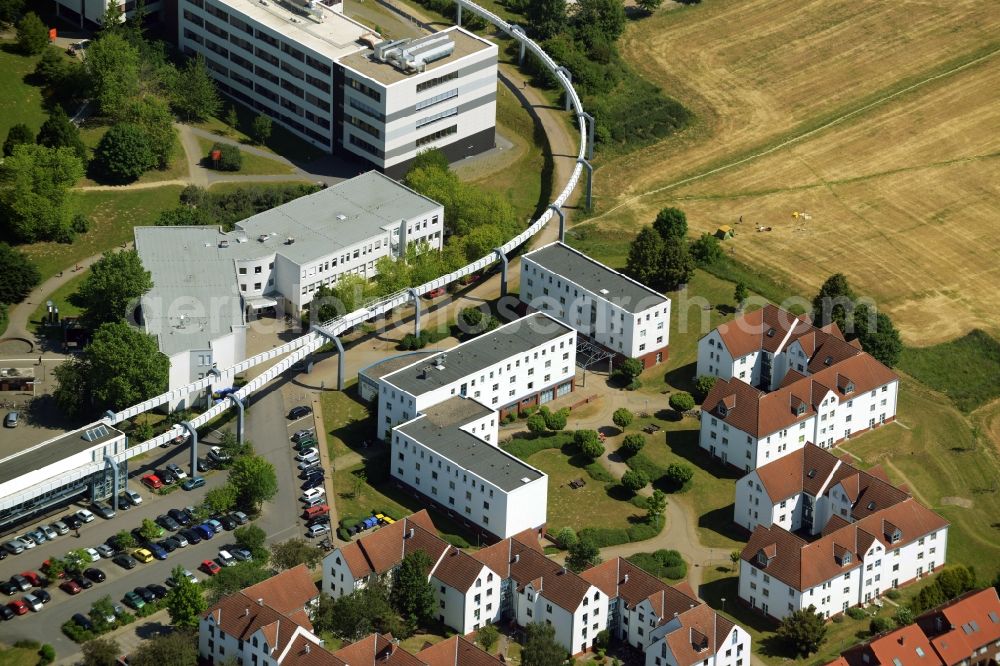 Aerial image Dortmund - Student Village 2 - a row house residential settlement on the campus of the Technical University TU Dortmund in North Rhine-Westphalia