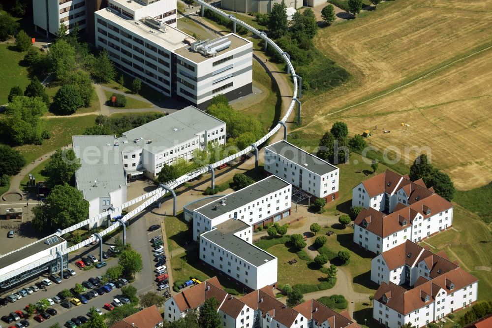 Aerial photograph Dortmund - Student Village 2 - a row house residential settlement on the campus of the Technical University TU Dortmund in North Rhine-Westphalia