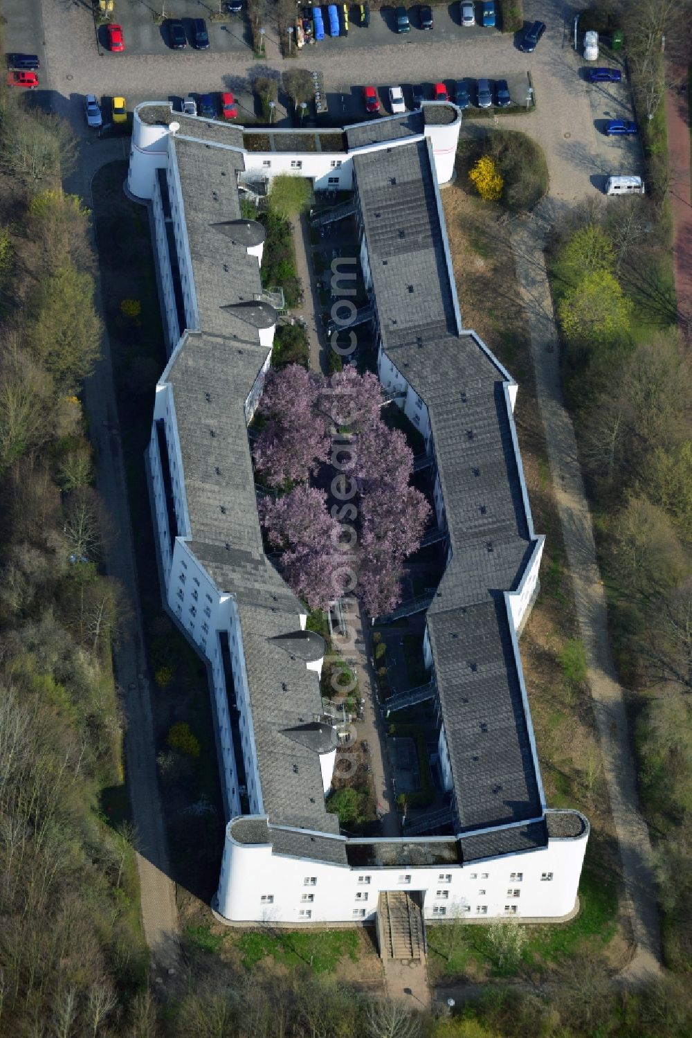 Aerial photograph Göttingen - Student residential home in Göttingen in Lower Saxony