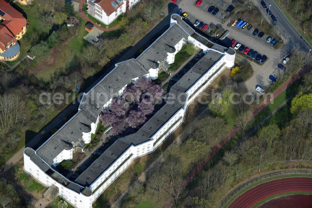 Göttingen from the bird's eye view: Student residential home in Göttingen in Lower Saxony