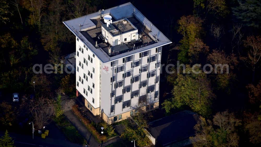 Aerial photograph Bonn - Studierendenwerk Bonn, Ulrich-Haberland-Haus dormitory in Bonn in the state North Rhine-Westphalia, Germany