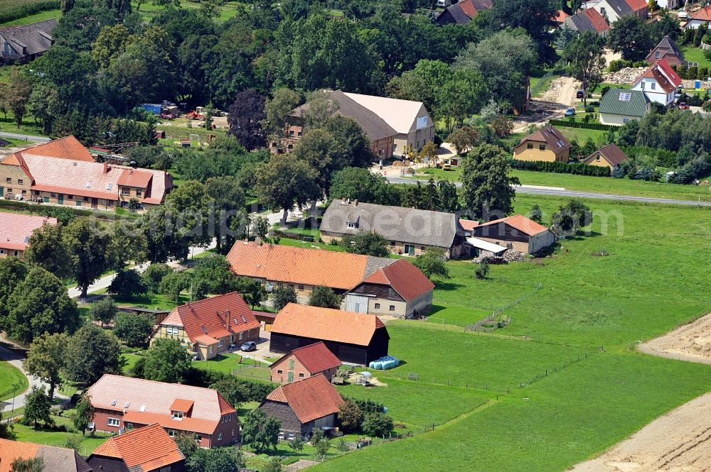 Aerial image Sukow-Levitzow - View of Marienhof, a district of the town of Sukow-Levitzow in Mecklenburg Western Pomerania