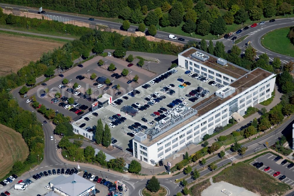 Aerial image Weinsberg - Store of the Supermarket of Kaufland Weinsberg in the Haller Str. in Weinsberg in the state Baden-Wurttemberg, Germany