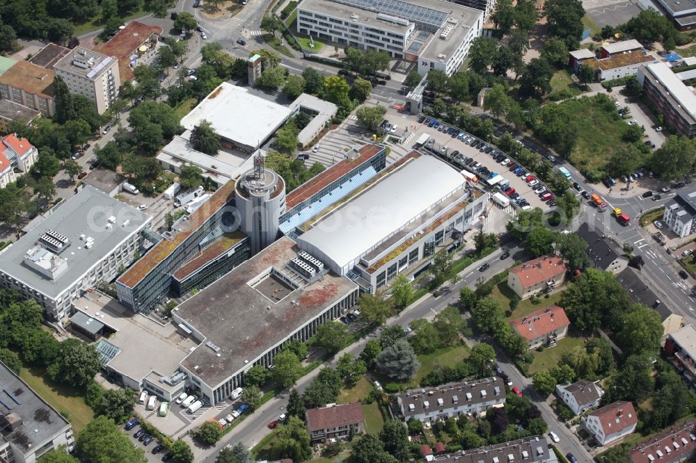 Mainz from the bird's eye view: SWR radio station Mainz, one of three main locations of the SWR in Mainz in Rhineland-Palatinate