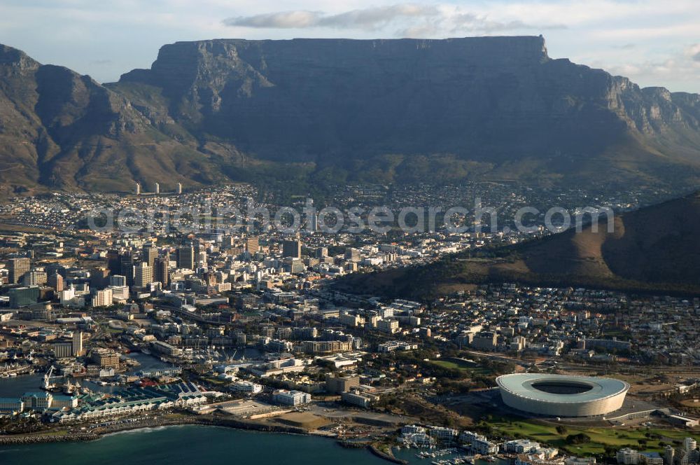 Aerial image Kapstadt / Cape Town - Blick auf die Gebirgsketten des Tafelberges am Kap der Guten Hoffnung in Kapstadt. View onto the mountain ranges of Table Mountain at the Cape of Good Hope in Cape Town.