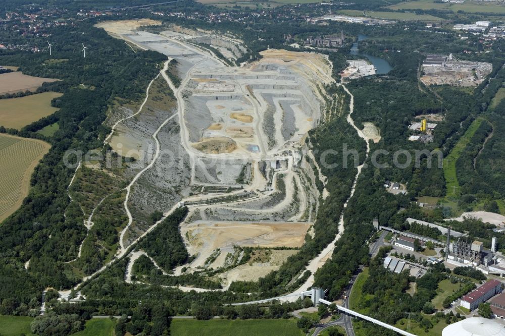 Aerial photograph Rüdersdorf - CEMEX cement plant in Ruedersdorf in Brandenburg