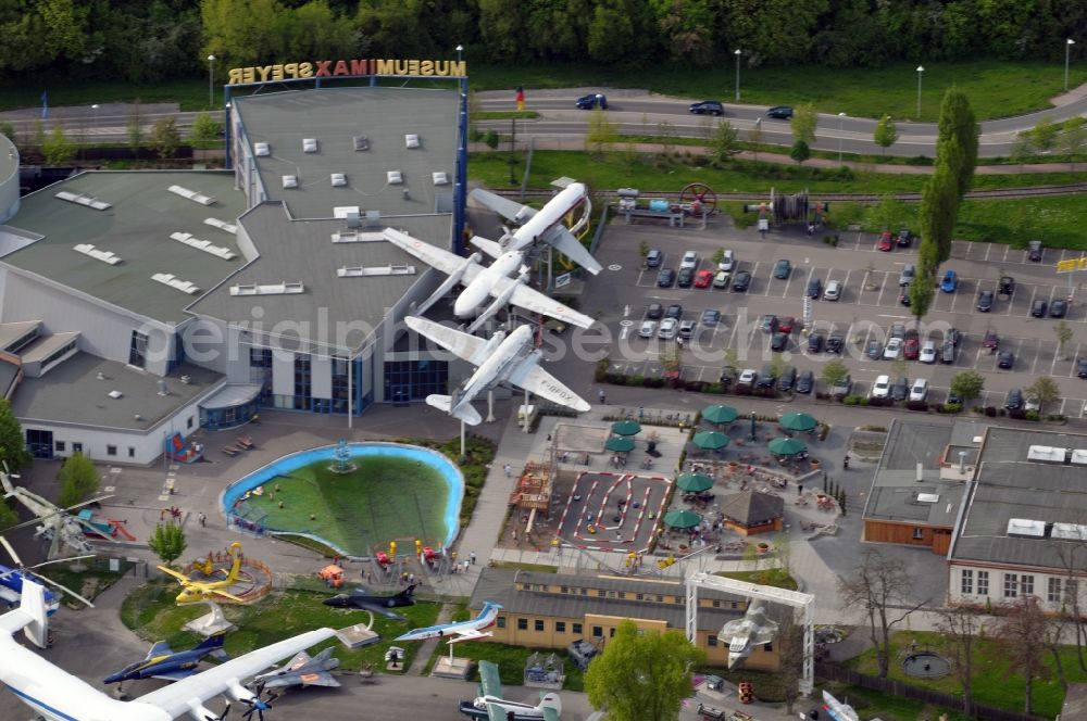 Speyer from the bird's eye view: View to the museum of technology in Speyer