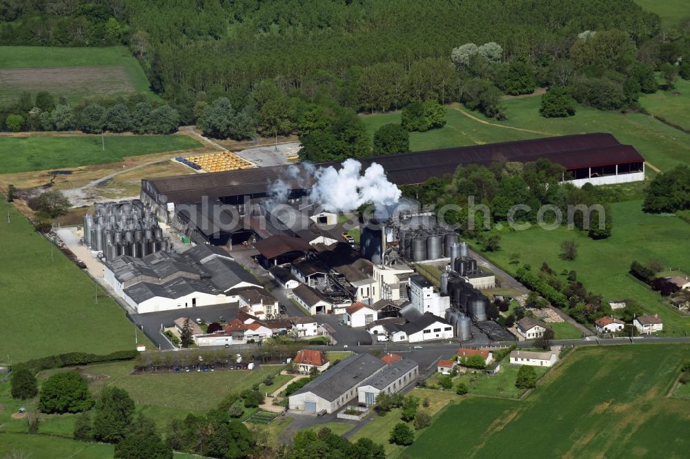 Coutras from above - Equipment in the industrial area in Coutras in Aquitaine Limousin Poitou-Charentes, France