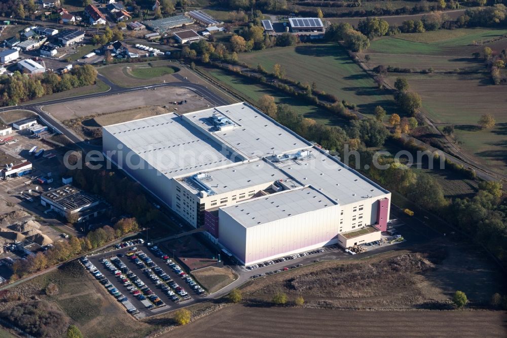 Östringen from the bird's eye view: Technical facilities in the industrial area IP Industriepark Oestringen GmbH & Co. KG in Oestringen in the state Baden-Wurttemberg, Germany