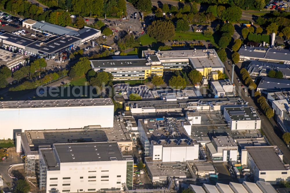 Aerial image Freiburg im Breisgau - Technical facilities in the industrial area Pfizer Freiburg in Freiburg im Breisgau in the state Baden-Wurttemberg, Germany