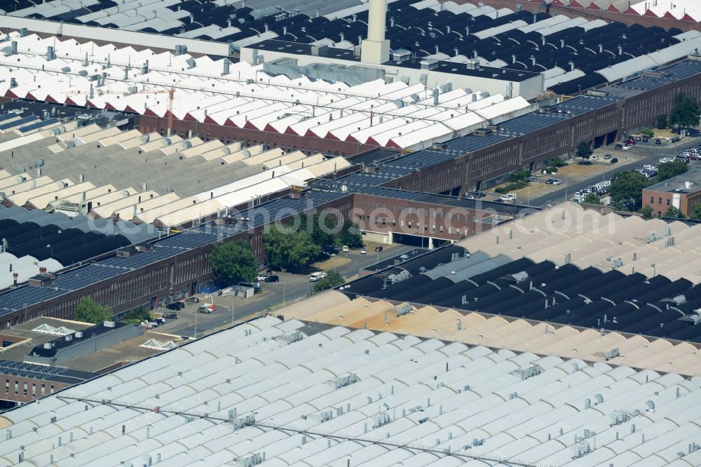 Aerial image Wolfsburg - Equipment in the industrial area of VW factory in Wolfsburg in the state Lower Saxony