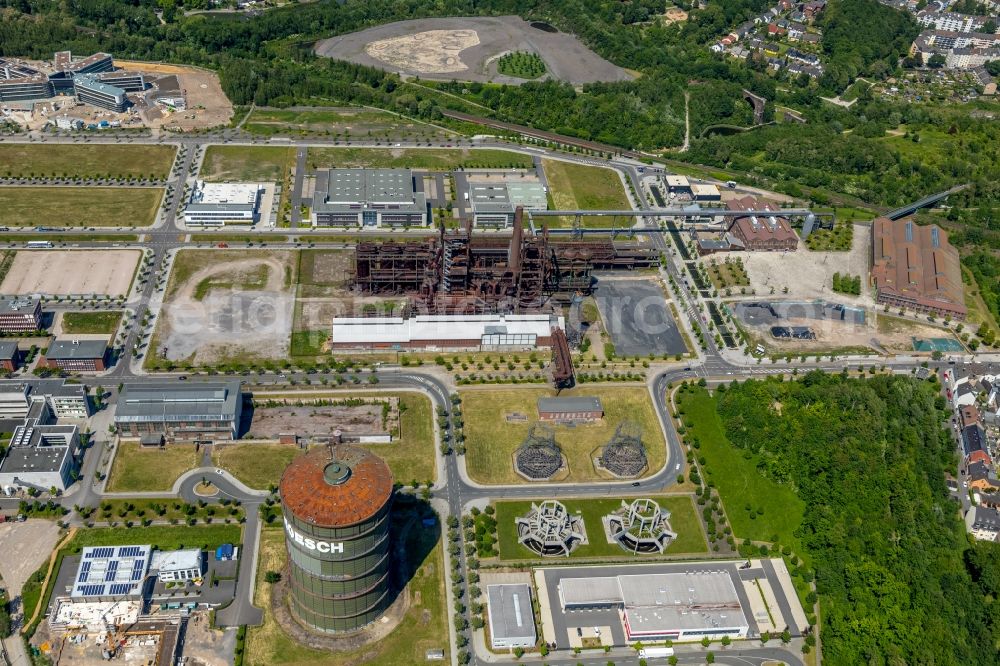 Aerial photograph Dortmund - Technical equipment and production facilities on the former blast furnace site Phoenix - West in Hoerde in Dortmund in North Rhine-Westphalia