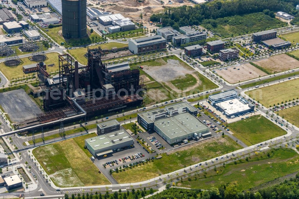 Aerial photograph Dortmund - Technical equipment and production facilities on the former blast furnace site Phoenix - West in Hoerde in Dortmund in North Rhine-Westphalia