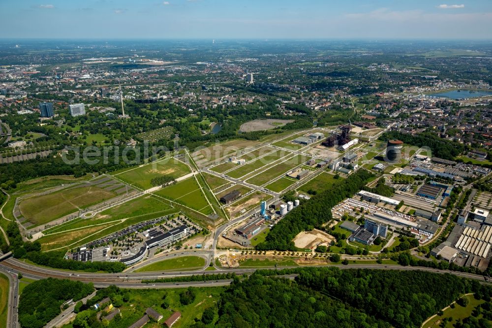 Aerial image Dortmund OT Hörde - View of the technology and service place PHOENIX West in the district of Hoerde in Dortmund in the state North Rhine-Westphalia